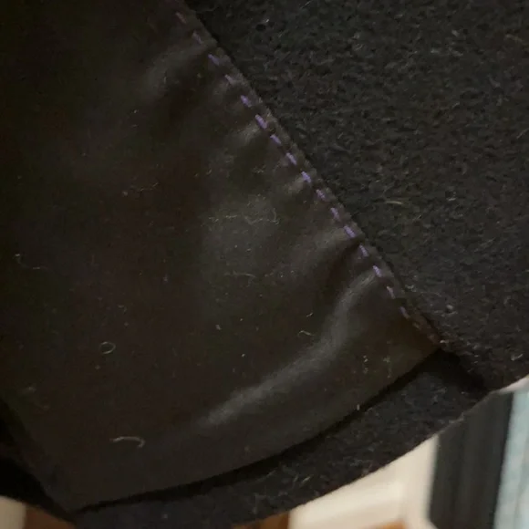 Bird by JUICY COUTURE Black Wool Coat Size M - Picture 8 of 8